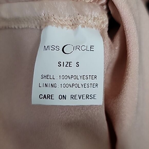 Miss Circle Montego Ruched Satin Side Slit Dress - Picture 8 of 11